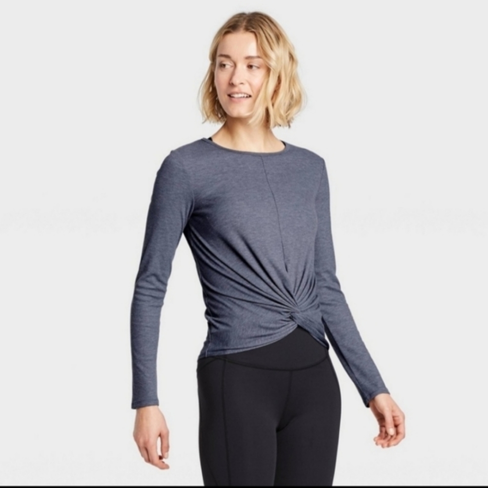 All In Motion Long Sleeve Twist-Front T-Shirt